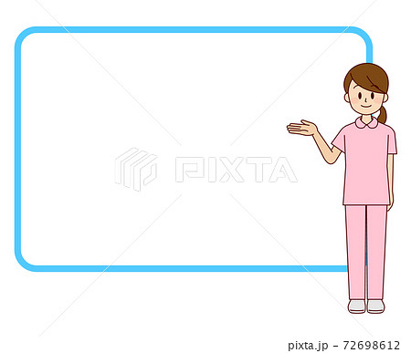 医療　女性　フレーム16 72698612