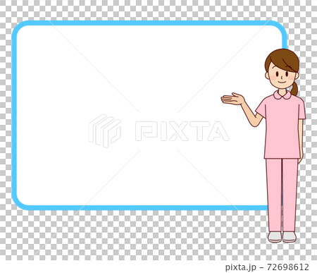 医療　女性　フレーム16 72698612