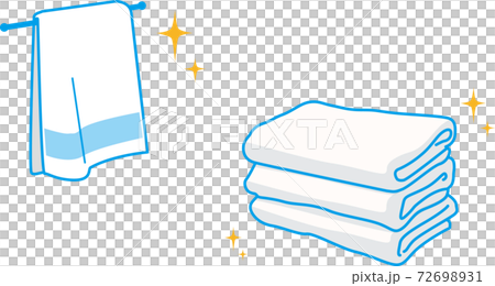 清潔なタオル 72698931