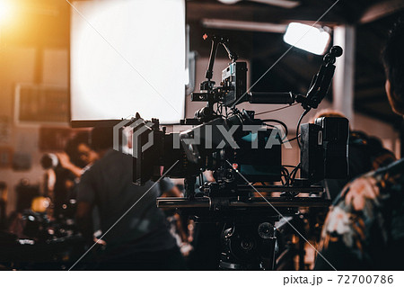 The film set professional camera crew 72700786