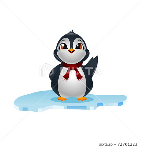 Cute penguins on ice floe Cute penguins on ice floe 72701223