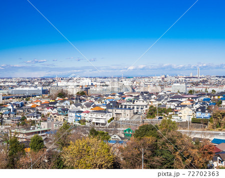 郊外の住宅地　東京 72702363