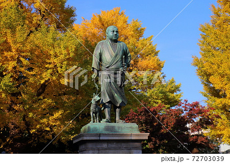 上野公園の西郷隆盛銅像 上野公園の西郷隆盛銅像 72703039
