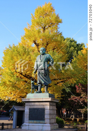 上野公園の西郷隆盛銅像 72703040