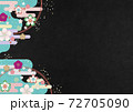 伝統的な和柄模様（和紙テクスチャ） 72705090