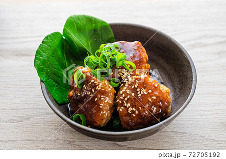 鶏のつくねのあんかけ 72705192