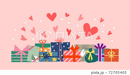 プレゼントボックスのベクターイラスト 72705405