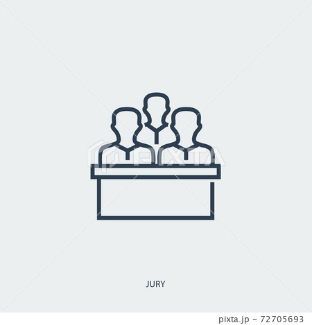 Vector illustration with the inscription trial by jury Vector illustration with the inscription trial by jury 72705693