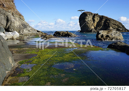 冬の岩泉茂師海岸 松島 冬の岩泉茂師海岸 松島 72705817