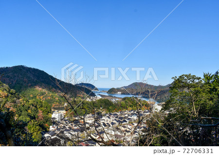 美しい温泉街の絶景【城崎温泉_大師山からの風景】 美しい温泉街の絶景【城崎温泉_大師山からの風景】 72706331