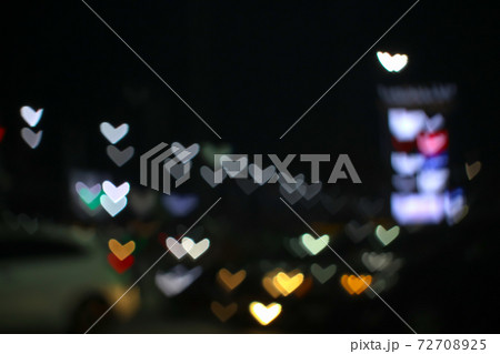 rainbow and blur heart shape love valentine day colorful night light on street rainbow and blur heart shape love valentine day colorful night light on street 72708925