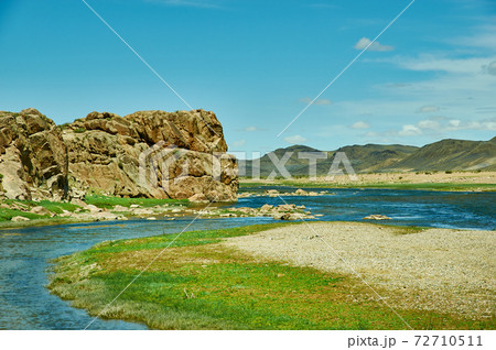Rocky coast Zavkhan River 72710511