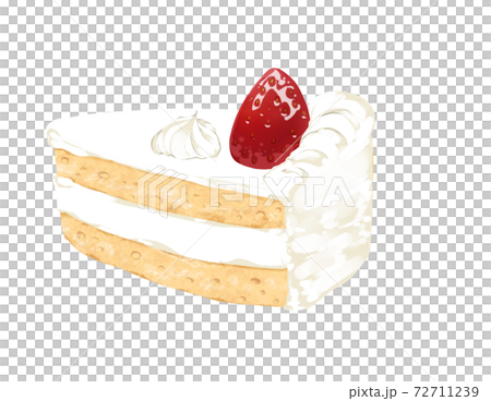 フルーツがスポンジの間に入っていないショートケーキ 72711239