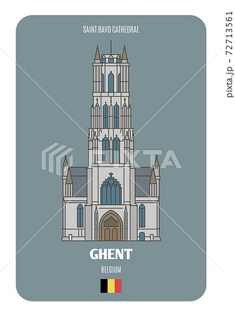 Saint Bavo Cathedral in Ghent, Belgium 72713561