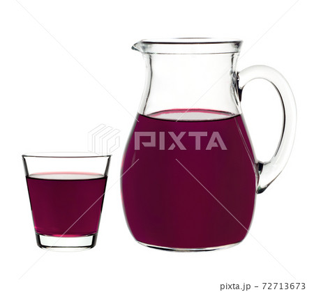 Currant drink in a glass and decanter Currant drink in a glass and decanter 72713673
