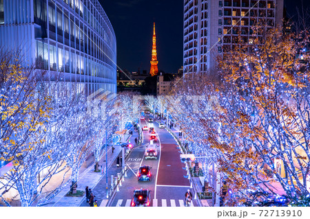 《東京都》六本木・冬のイルミネーション 《東京都》六本木・冬のイルミネーション 72713910