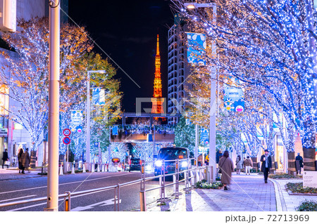 《東京都》六本木・冬のイルミネーション 《東京都》六本木・冬のイルミネーション 72713969
