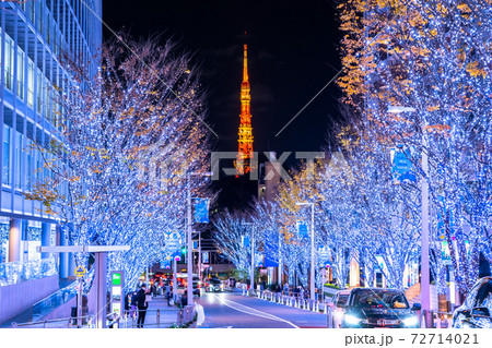 《東京都》六本木・冬のイルミネーション 72714021
