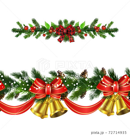 Christmas Holly brunches decoration vector 72714935