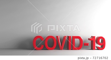 Red words COVID-19 72716702