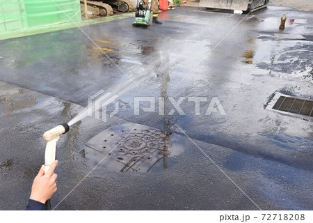 道路のアスファルト舗装工事 道路のアスファルト舗装工事 72718208