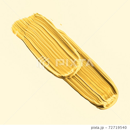Golden brush stroke or makeup smudge closeup, beauty cosmetics and lipstick texture Golden brush stroke or makeup smudge closeup, beauty cosmetics and lipstick texture 72719540