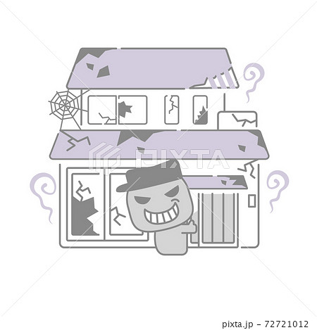 不審者が侵入している空き家 不審者が侵入している空き家 72721012