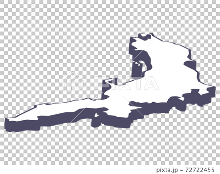 日本地図 斜め 本州のイラスト素材