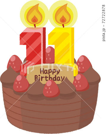 バースデーケーキ 72722878
