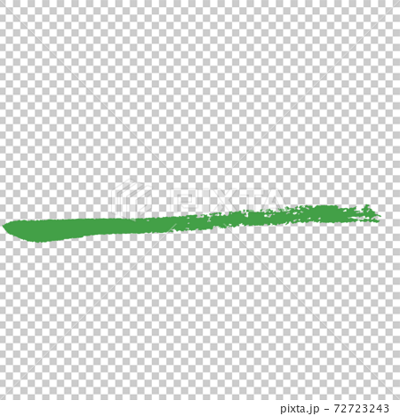 用毛筆寫的漂亮的綠色微弱下劃線 插圖素材 圖庫