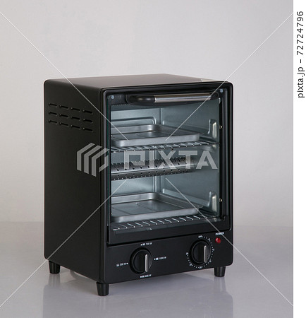 Electric small kitchen oven isolated on white 72724796