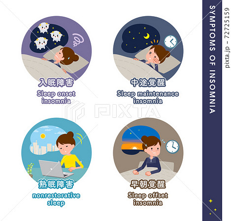 flat type Bun hair mom_Symptoms of insomnia 72725159