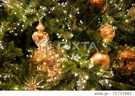 クリスマス 装飾 クリスマスツリーの写真素材