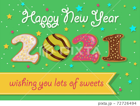 Donuts New Year 2021 Donuts New Year 2021 72726494