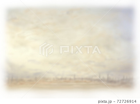 背景素材 ターナー絵画の空気感のようなイメージ 白フチのイラスト素材 背景素材 ターナー絵画の空気感のようなイメージ 白フチのイラスト素材