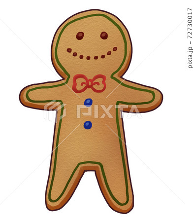 ジンジャークッキーのイラスト素材