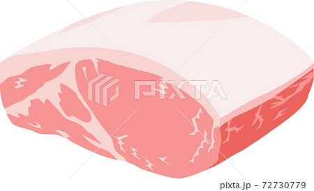 豚肉のブロックのイラスト素材