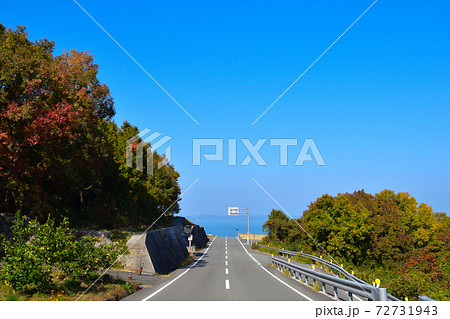 海へ向かう道　県道255号線 72731943