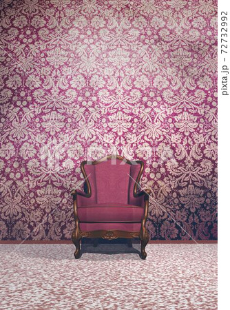Vintage armchair - 3D render Vintage armchair - 3D render 72732992