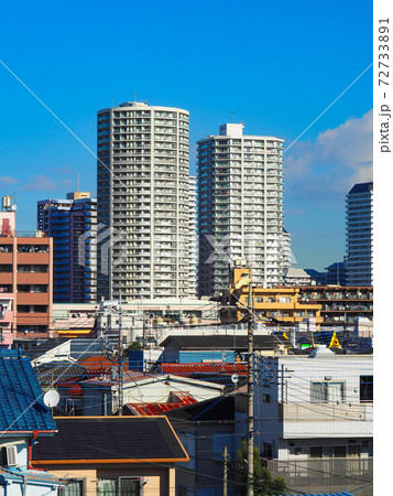 川口市の高層マンション群の写真素材