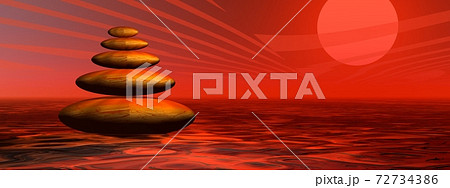 Red stones by sunset Red stones by sunset 72734386