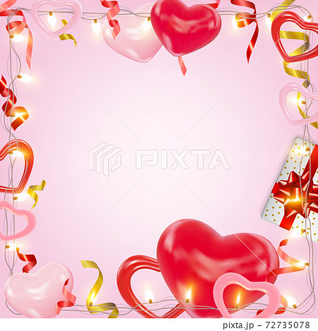 Valentines Day Banner For Greeting Cards Wedding Invitation Gift