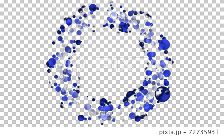 CG party sphere that spreads in a circle 72735931