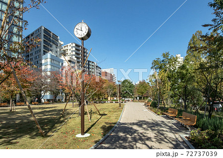 東京都中央区明石町の築地川公園 東京都中央区明石町の築地川公園 72737039