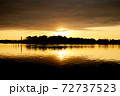 多々良沼の夕焼け 72737523