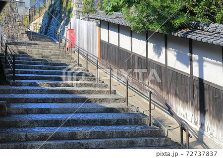 【広島県】尾道の路地裏、石段 72737837
