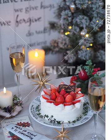 クリスマス いちご デコレーションケーキ クリスマス いちご デコレーションケーキ 72738670