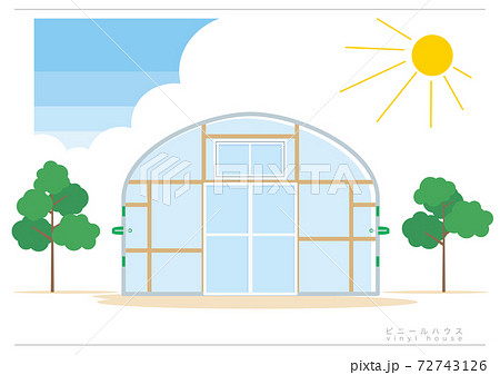 ビニールハウスaのイラスト素材