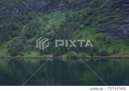 Geiranger fjord, Beautiful Nature Norway. It is a 15-kilometre (9.3 mi) long branch off of the Sunnylvsfjorden, which is a branch off of the Storfjorden (Great Fjord) 72743503