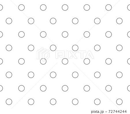 black and white polka dot pattern background vector 72744244
